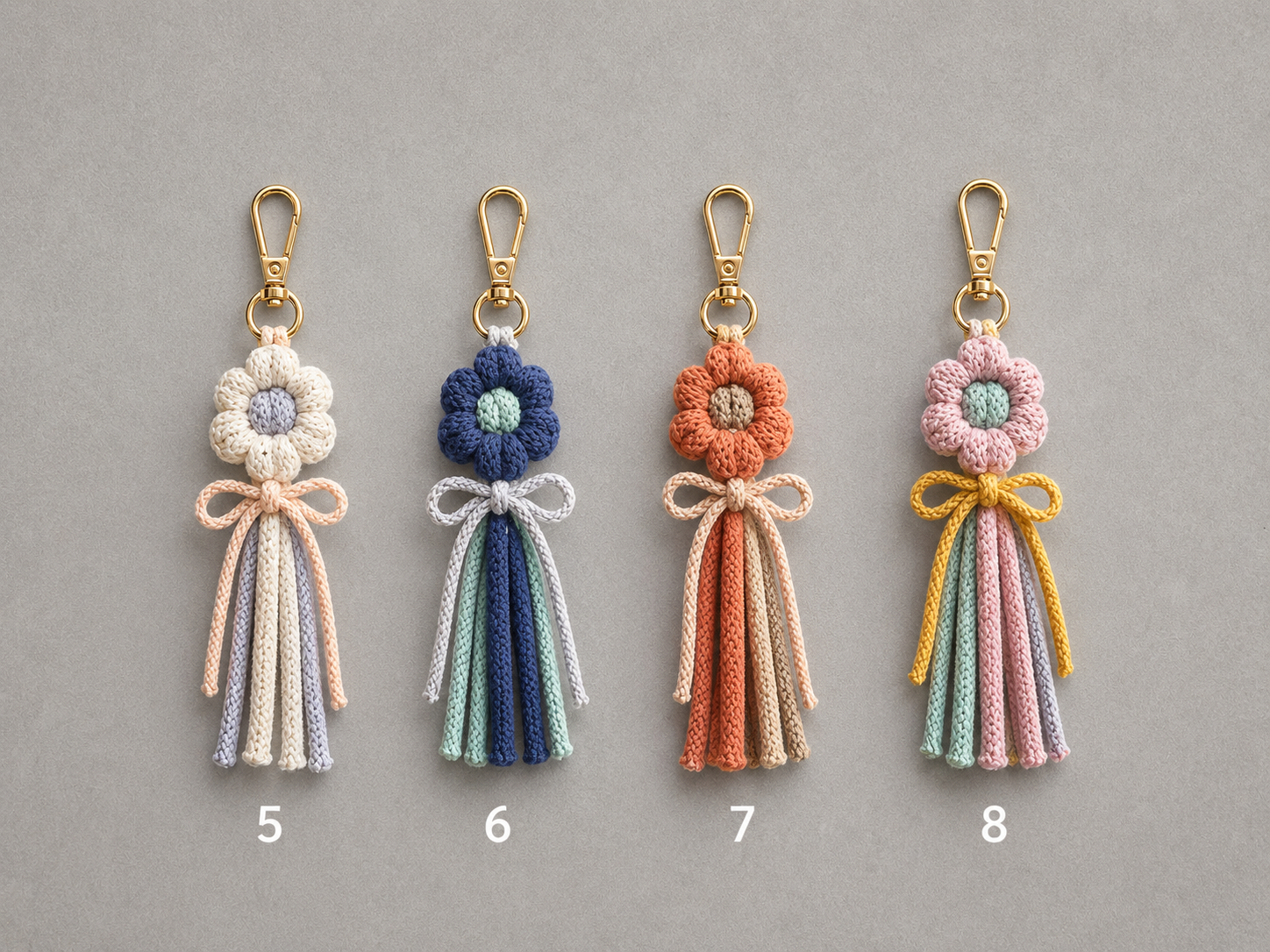 Porte-clés fleur