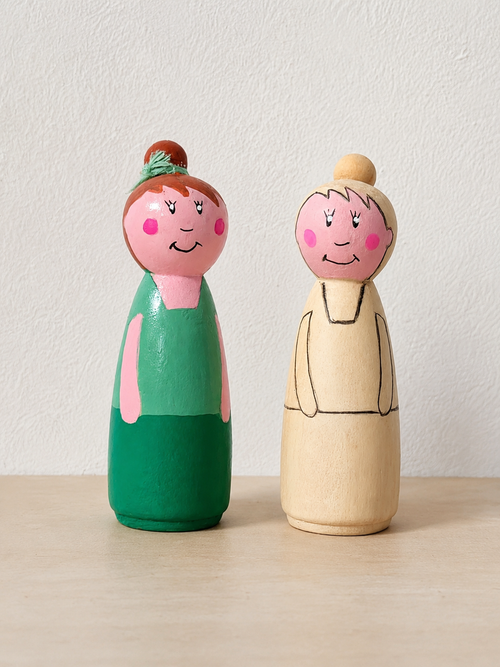 Kit créatif personnage bois "La petite fille"