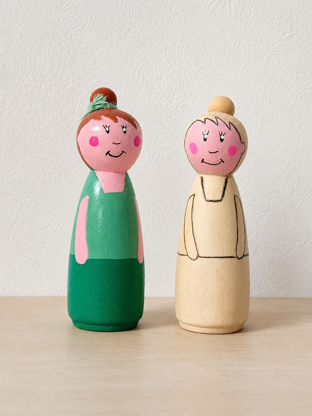 Kit créatif personnage bois "La petite fille"